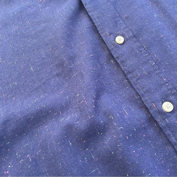 Scotch & Soda Men's Navy Neon Colors Button Down Shirt Size XXL - Picture 5 of 9